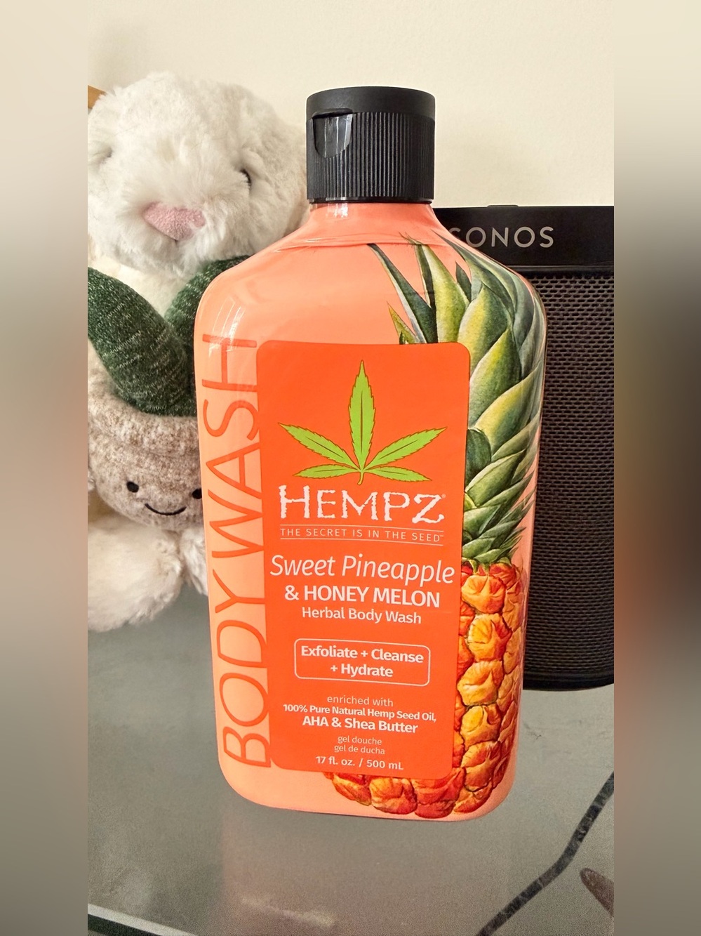 New & sealed Hempz Sweet Pineapple & Honey Melon Body Wash w/ AHA & Shea Butter